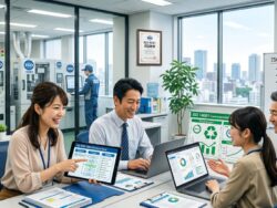 ISOで業務が改善する社内の様子
