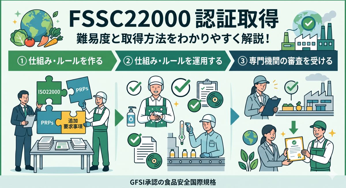 FSSC22000の取得方法と難易度